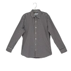 Mizzen + Main Classic Men's XL Blue White‎ Plaid Long Sleeve Button Front Shirt